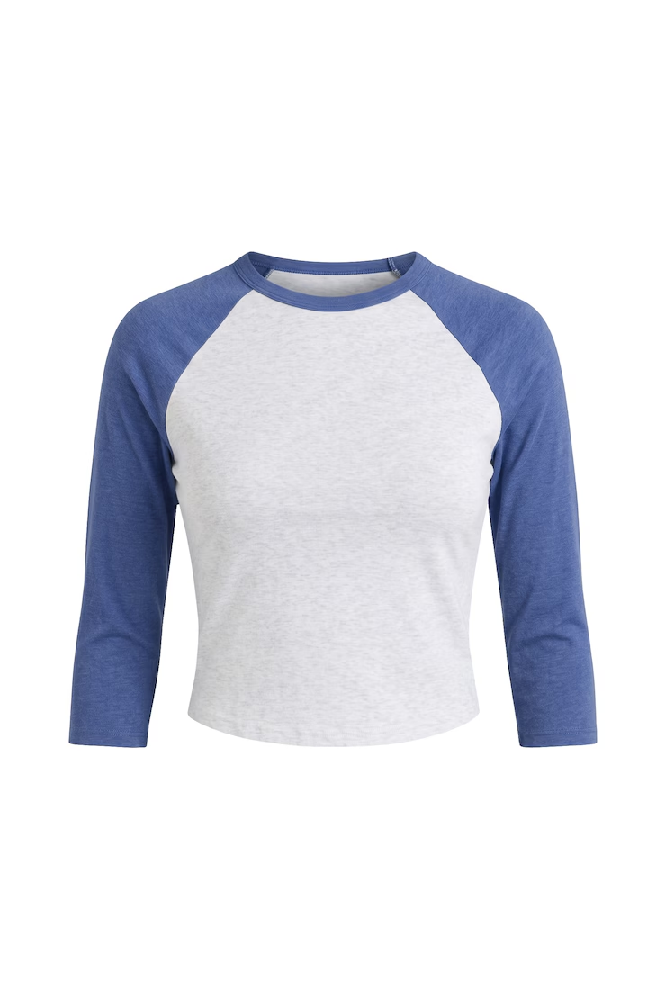 Raglan Baseball 3/4 Sleeve Top - Image 2