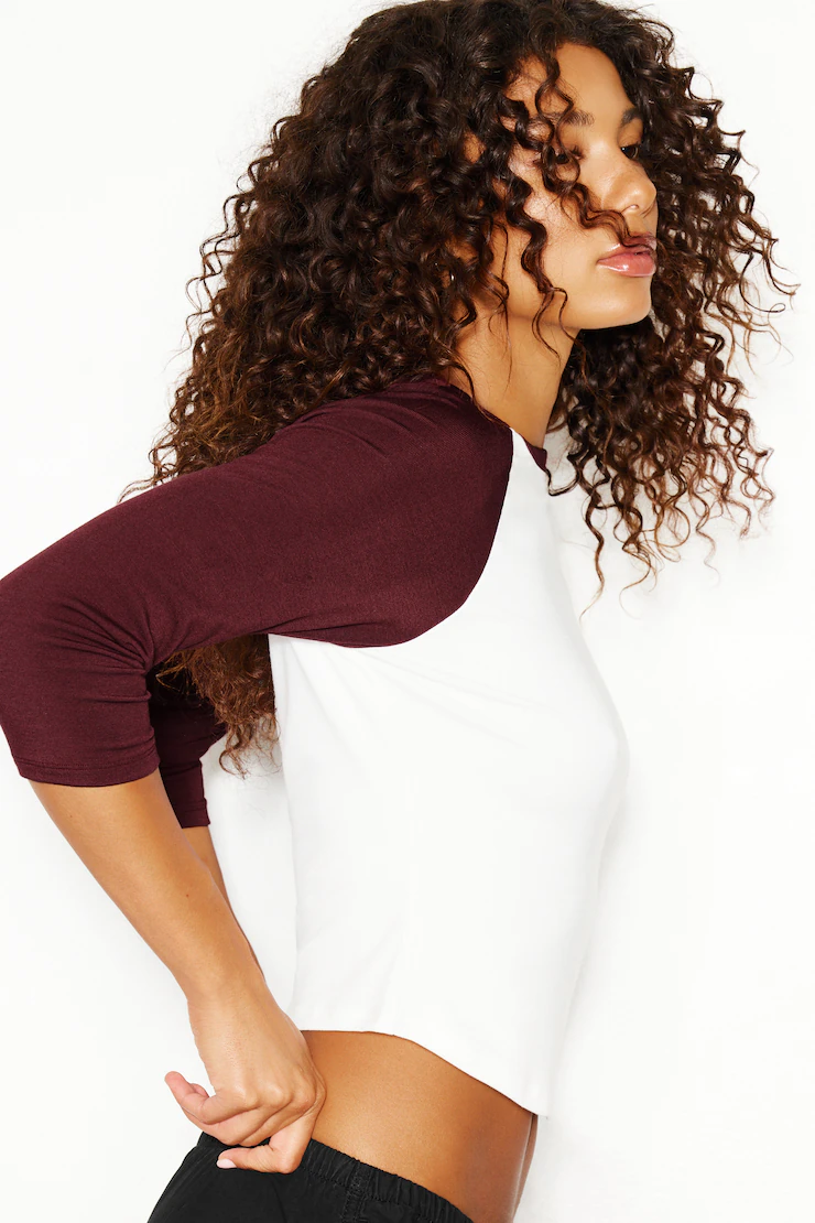 Raglan Baseball 3/4 Sleeve Top - Image 3