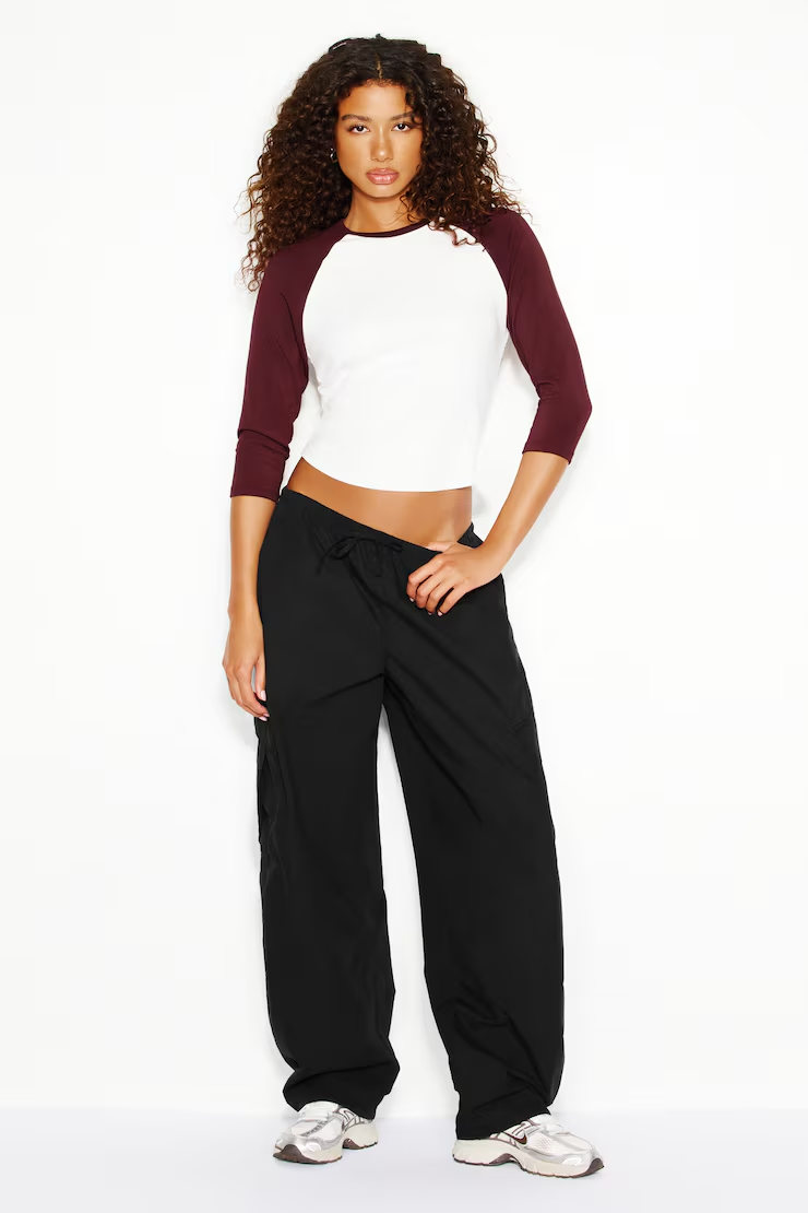 Raglan Baseball 3/4 Sleeve Top - Image 4