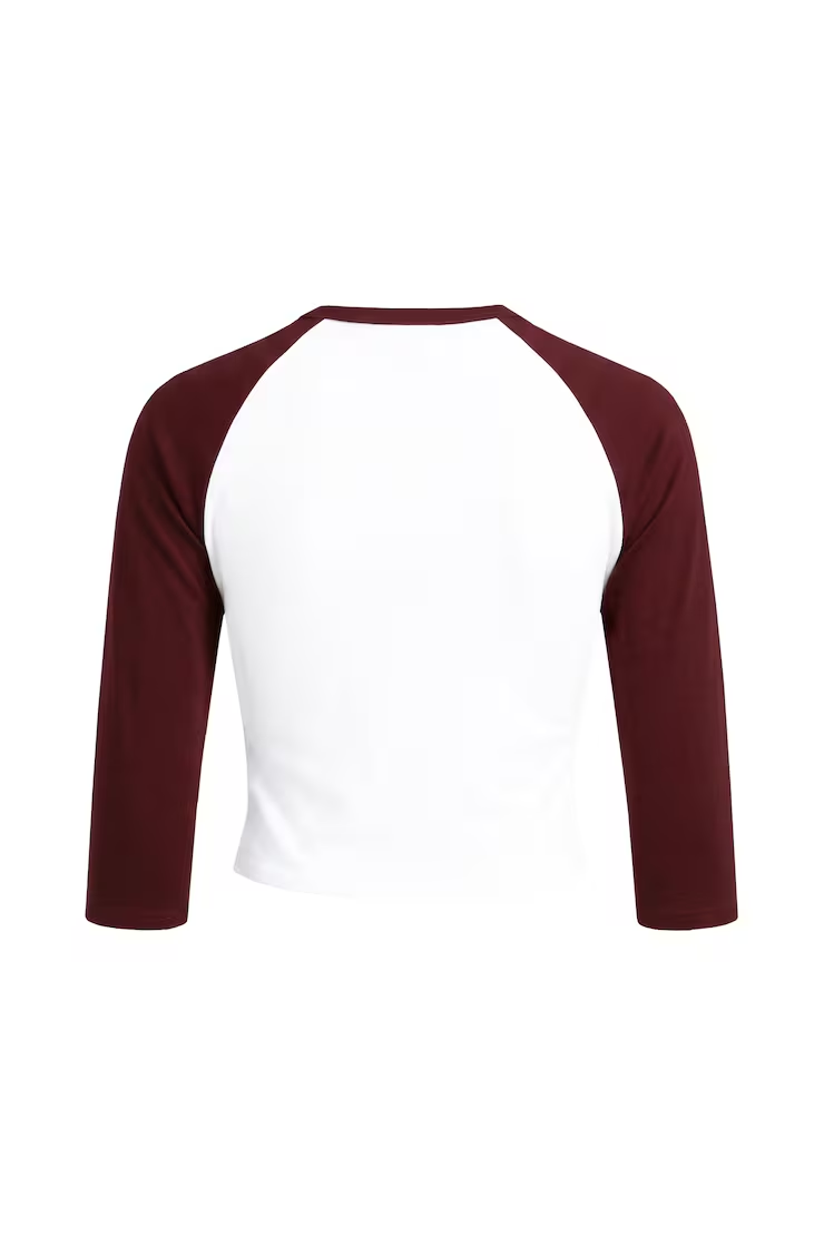 Raglan Baseball 3/4 Sleeve Top - Image 7