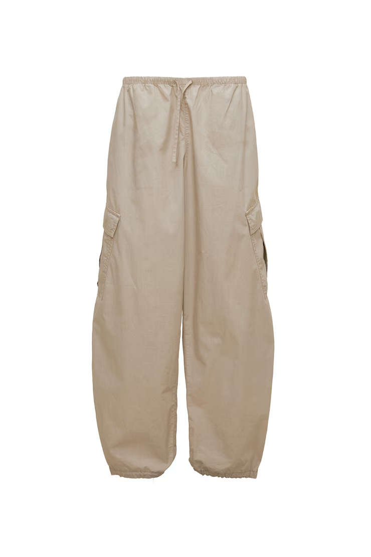 Poplin Balloon Cargo Pants - Image 2