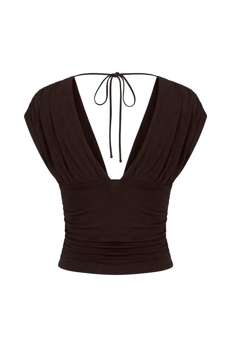 Plunge Open Tie Back Top - Image 7