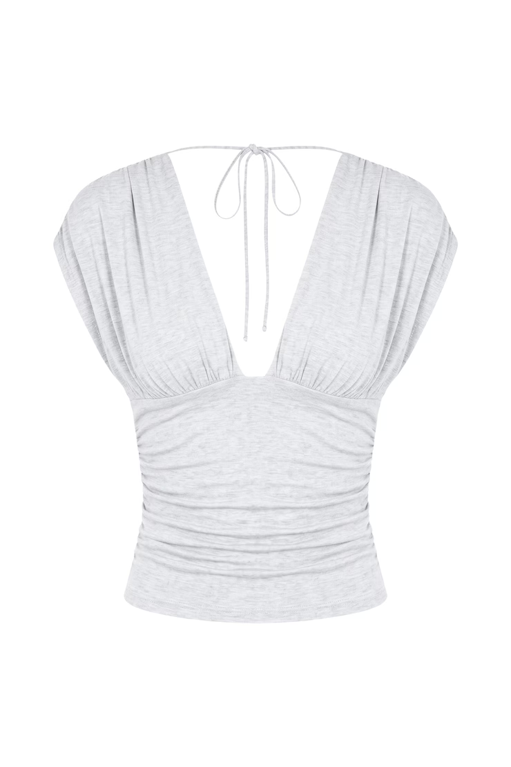 Plunge Open Tie Back Top - Image 2