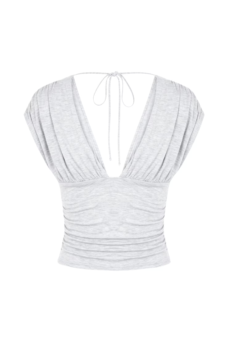 Plunge Open Tie Back Top - Image 7