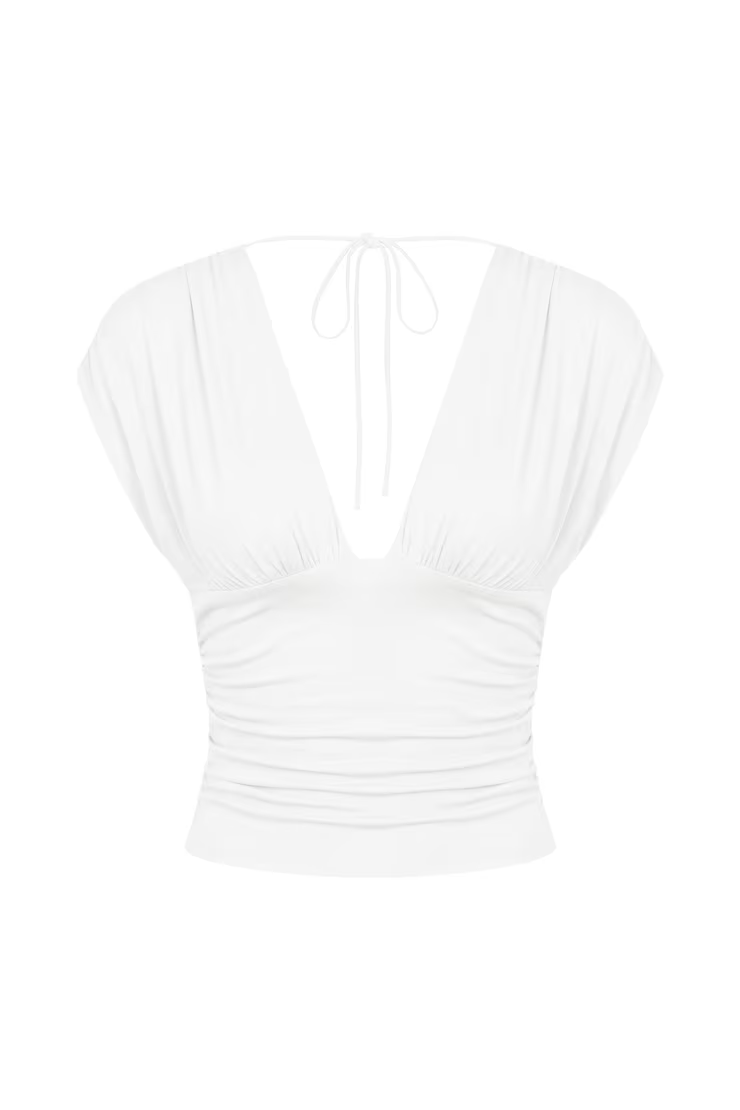 Plunge Open Tie Back Top - Image 2