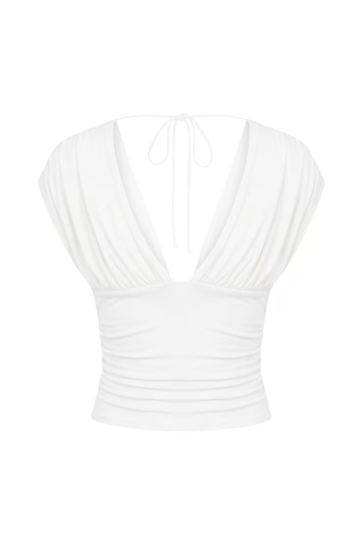 Plunge Open Tie Back Top - Image 7