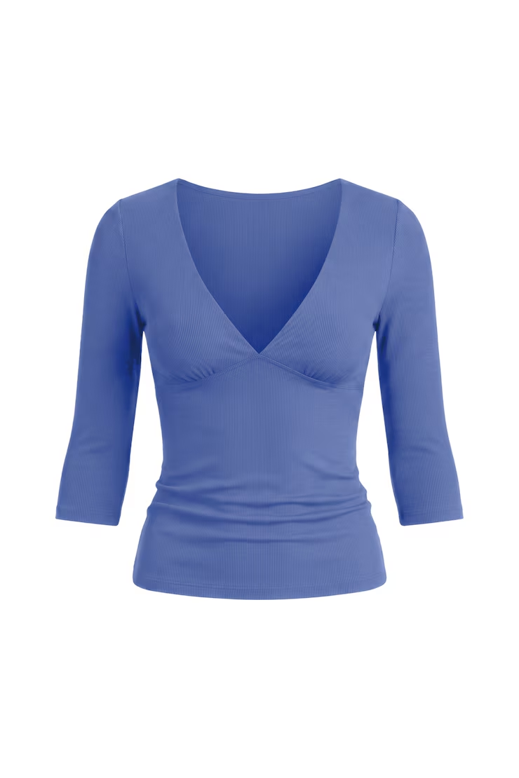 Plunge 3/4 Sleeve Top - Image 2