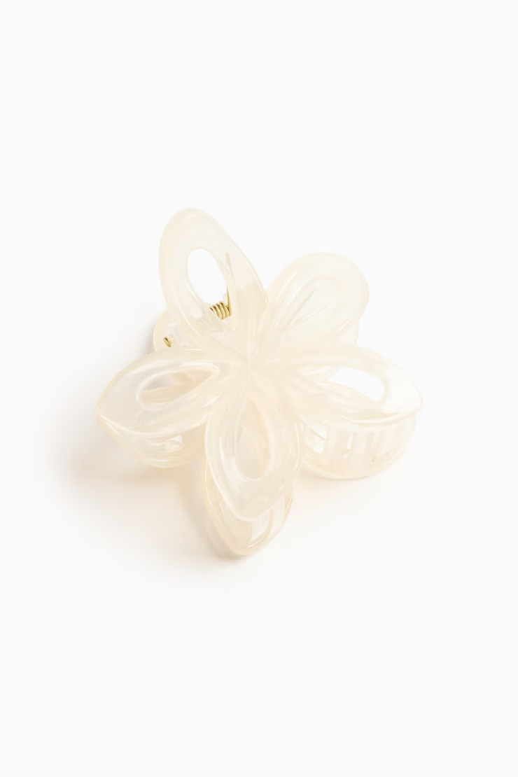 Open Flower Claw Hair Clip