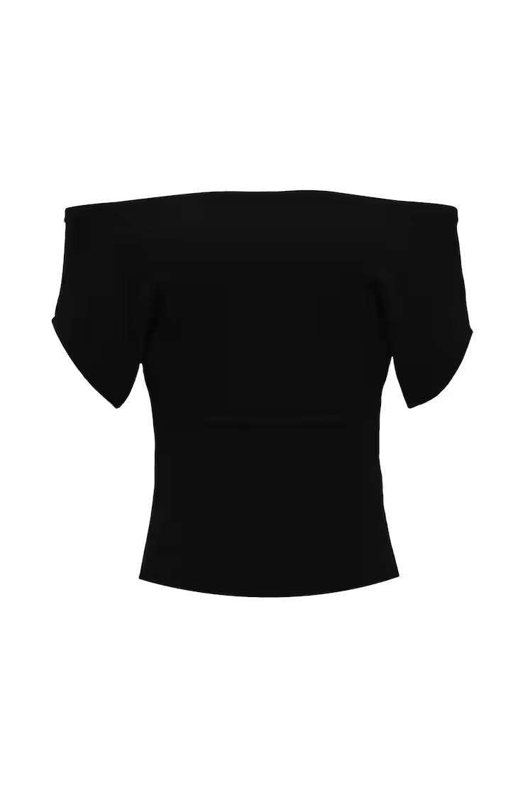 Alternative view of Off Shoulder Short Sleeve Cinch Waist Top