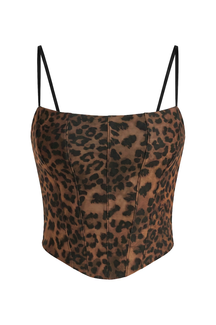 Alternative view of Mesh Bustier Top