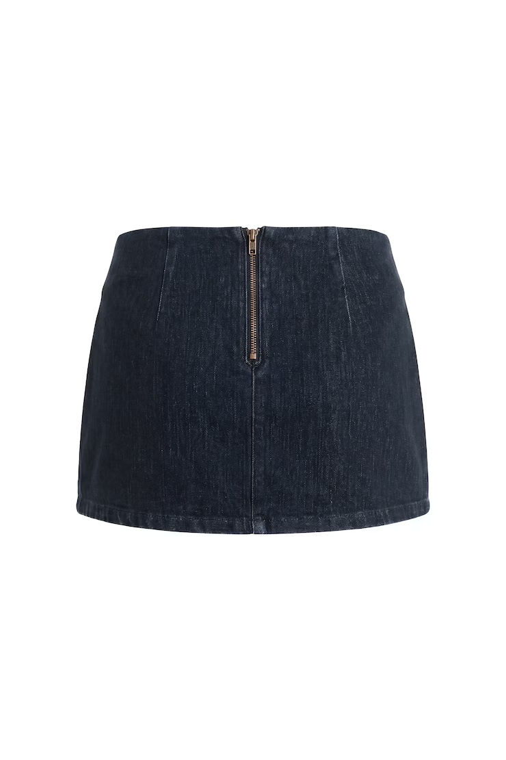 Low Rise Bodycon Denim Skort - Image 7