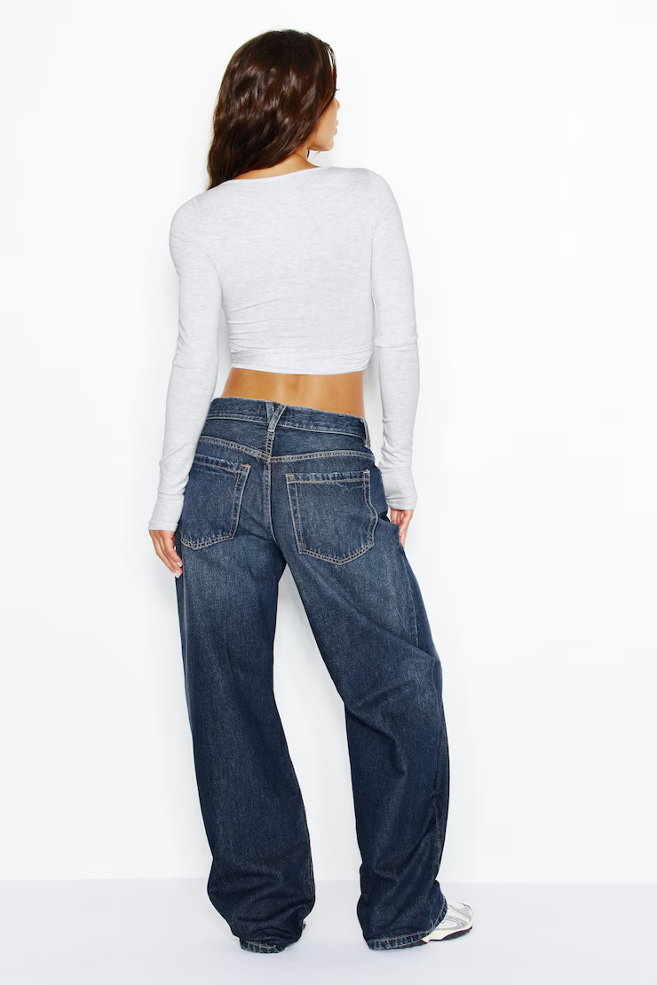 Low Rise Baggy Jeans - Image 6