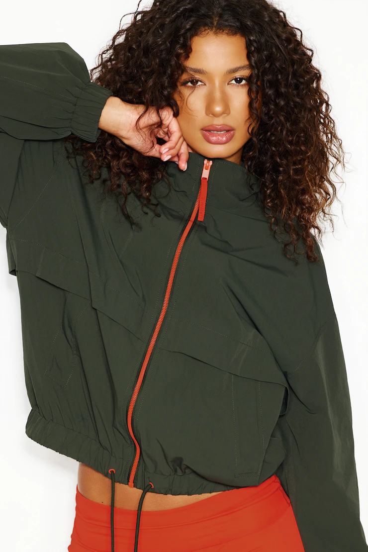 Long Water Repellent Windbreaker - Image 3