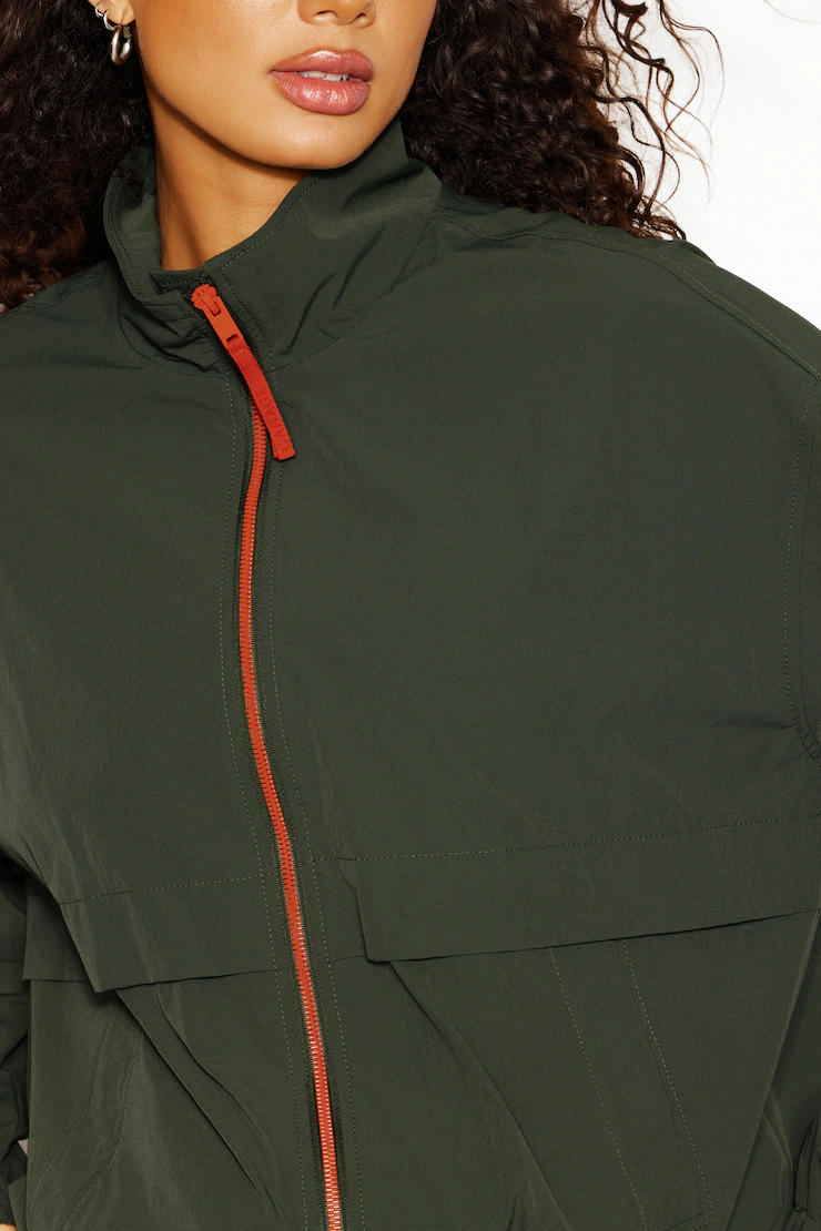 Long Water Repellent Windbreaker - Image 5