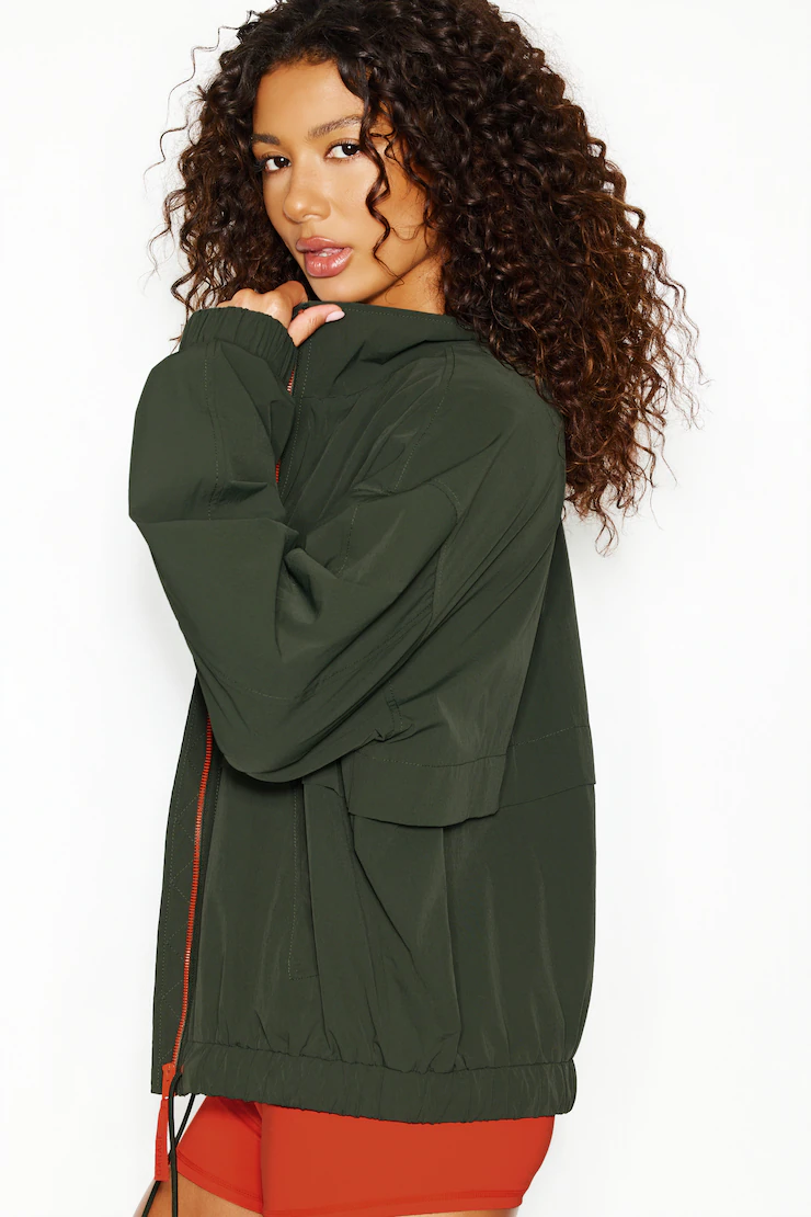 Long Water Repellent Windbreaker - Image 6