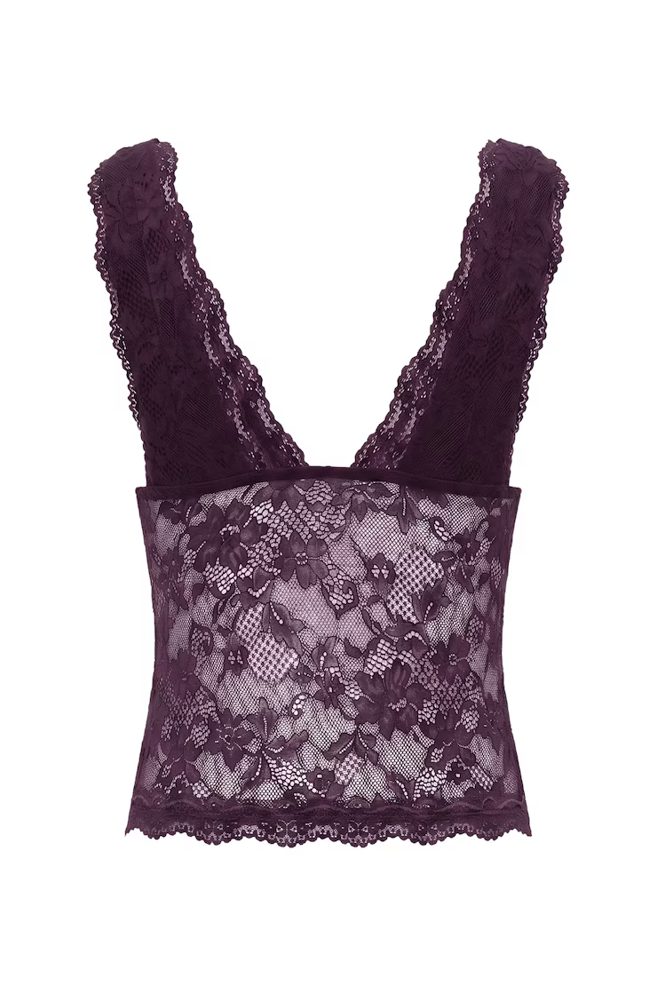 Lace Plunge Tank Top - Image 7