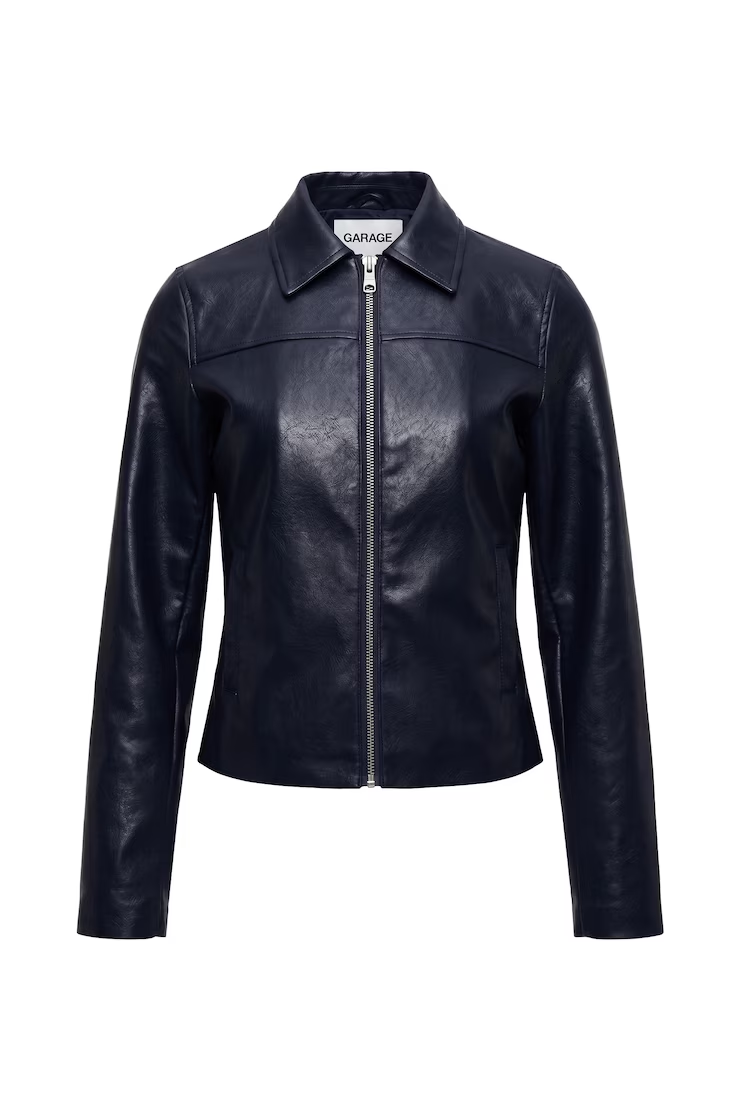 Alternative view of Faux-Leather Worker Jacket
