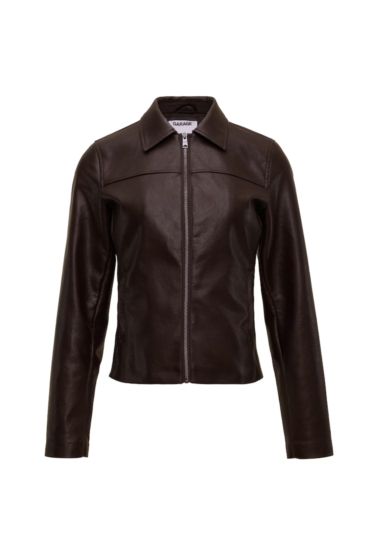 Alternative view of Faux-Leather Worker Jacket