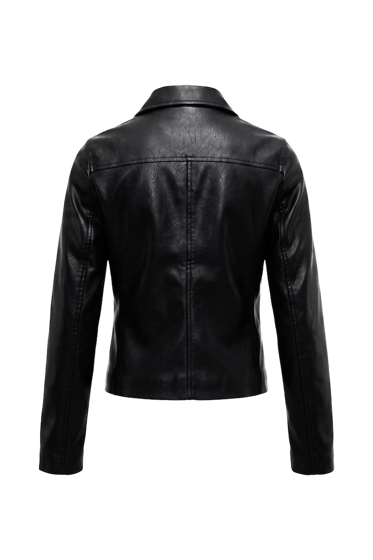 Faux-Leather Worker Jacket - Image 8