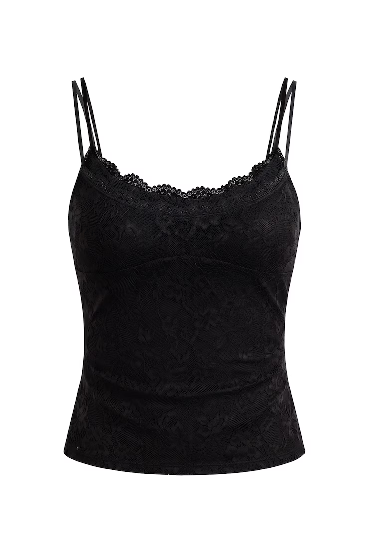 Alternative view of Double Layer Lace Cami Top