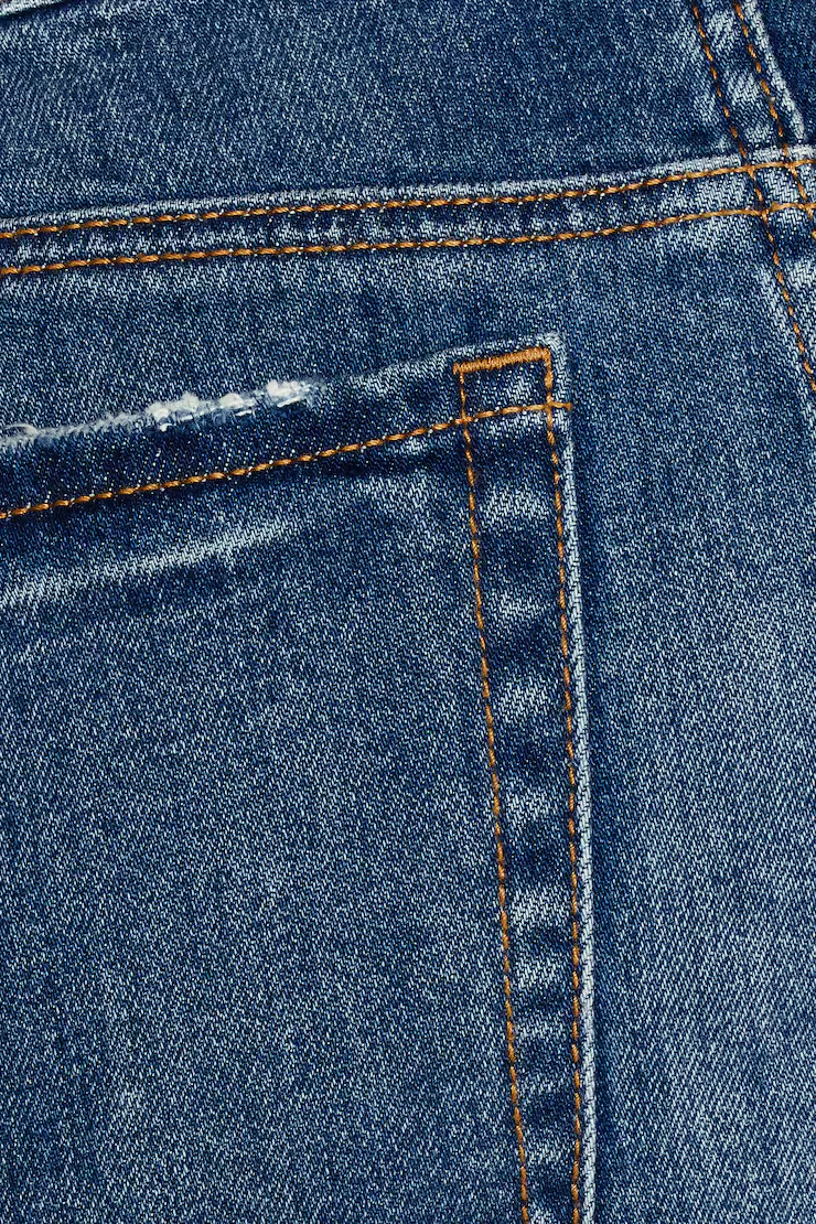 Denim Micro Skort - Image 8