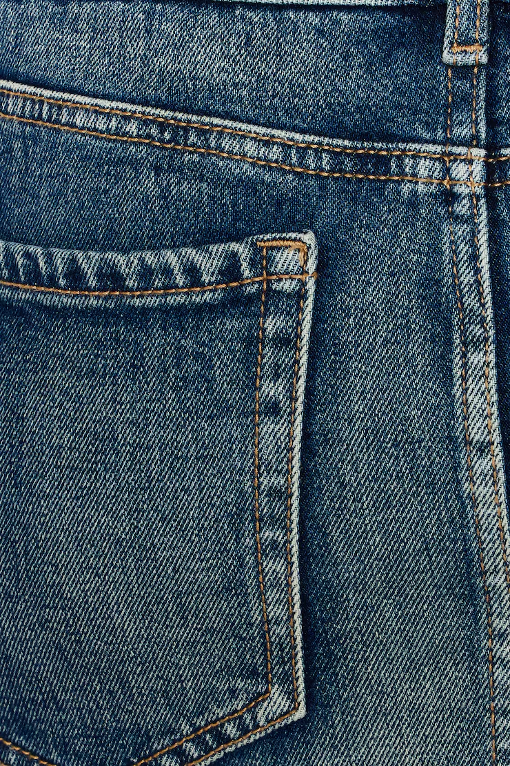 Denim Micro Skort - Image 4