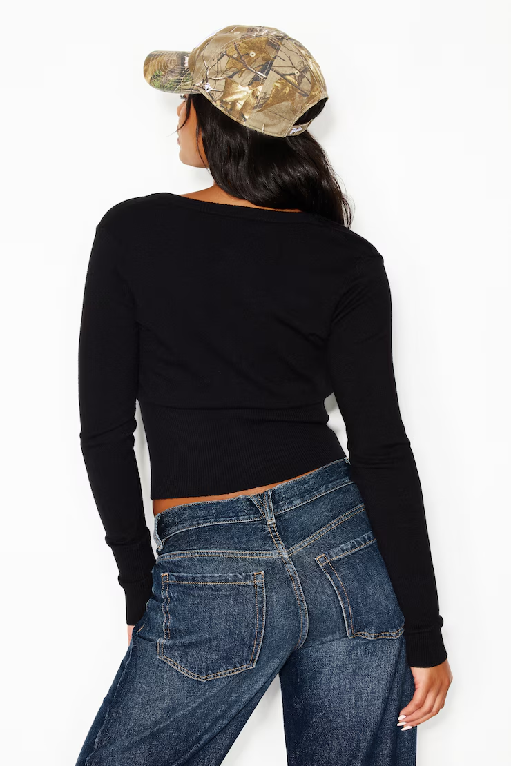 Clean Cinch Waist Cardigan - Image 6