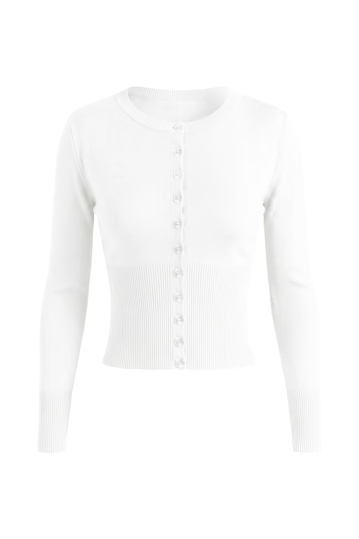 Clean Cinch Waist Cardigan - Image 2