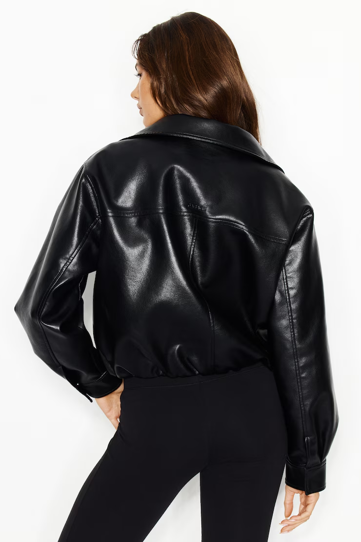 Bubble Faux-Leather Jacket - Image 8