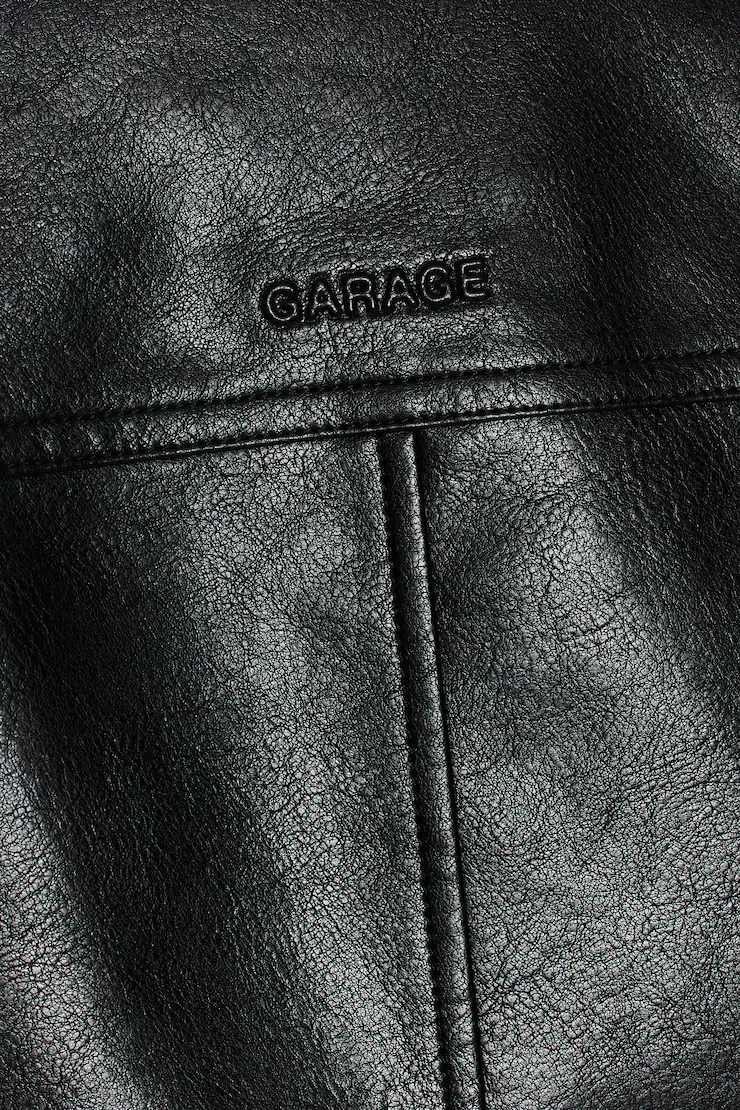 Bubble Faux-Leather Jacket - Image 9