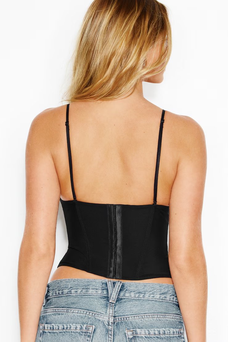 Adela Lace Trim Cami Corset - Image 6