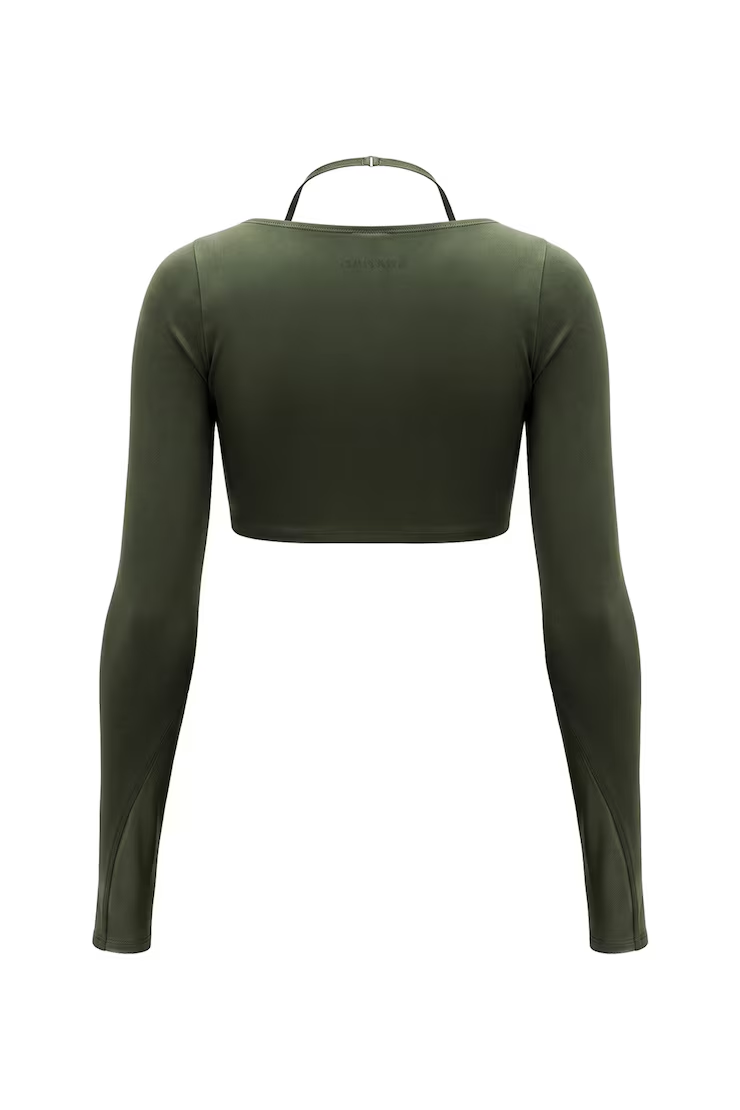 Active Layered Mesh Long Sleeve Top - Image 7