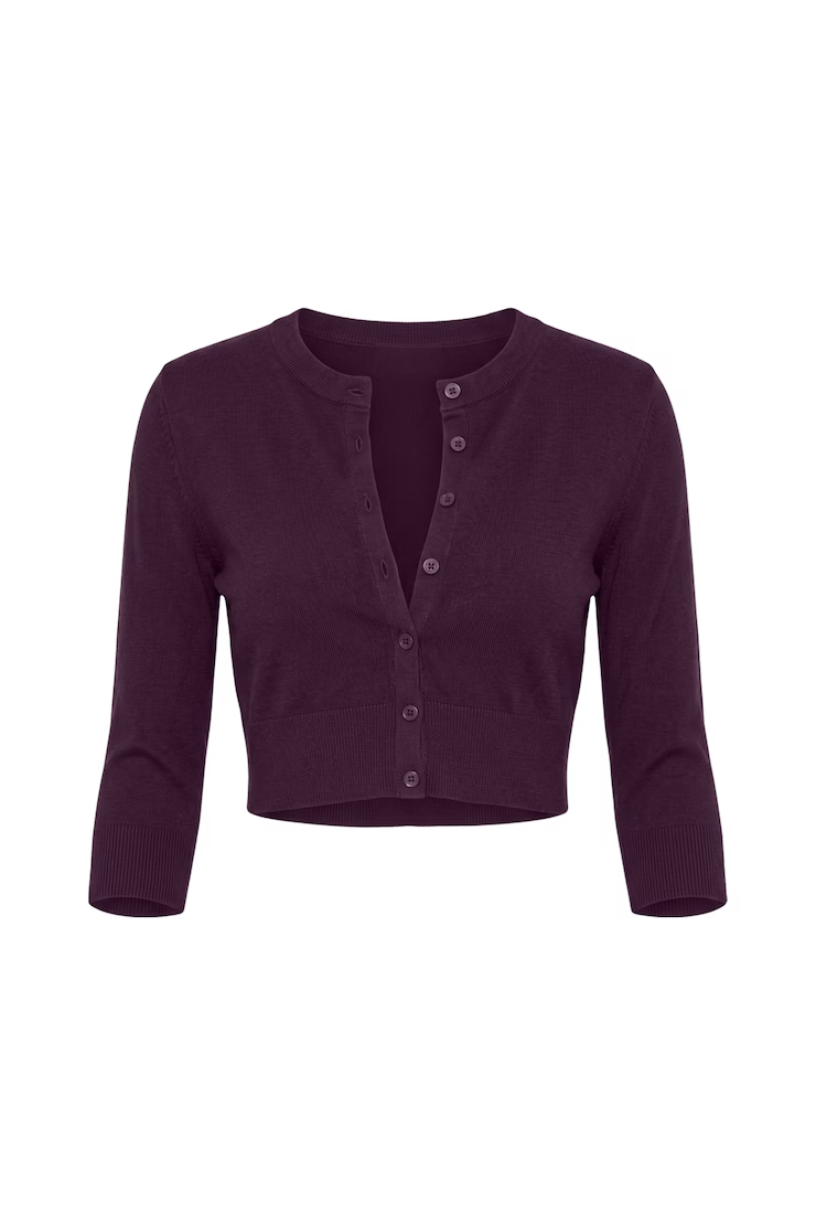Ultra Cropped Cardigan Long Sleeve Top - Image 2