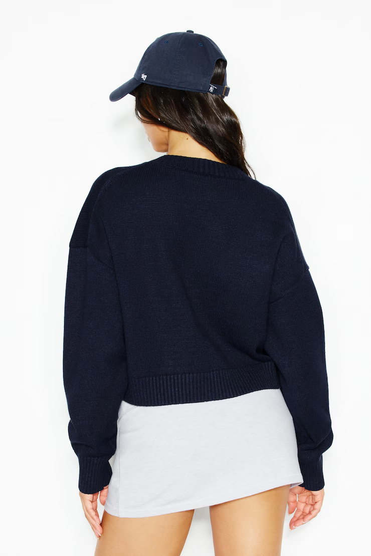 Throwover V-Neck Sweater - Image 6