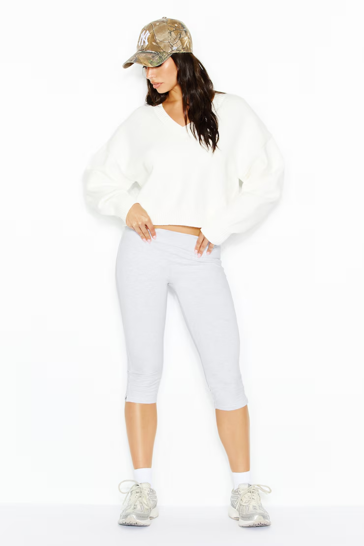 Throwover V-Neck Sweater - Image 4